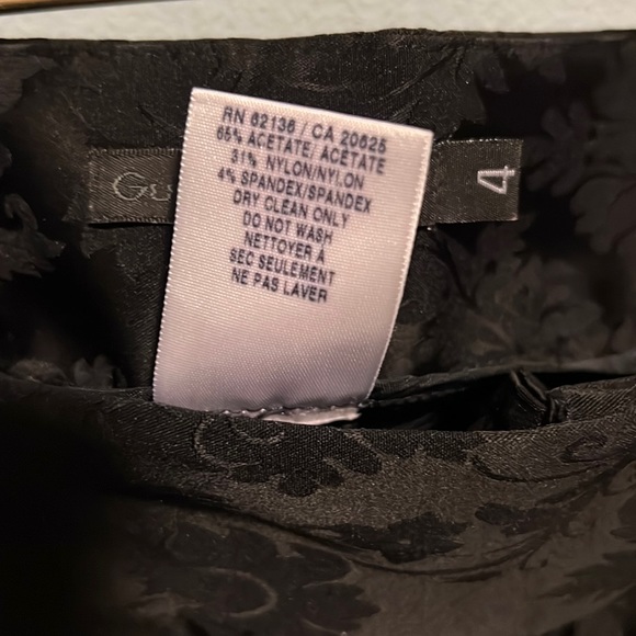 Vintage Guess collection low rise flare bottom black on black pants. - Picture 4 of 5